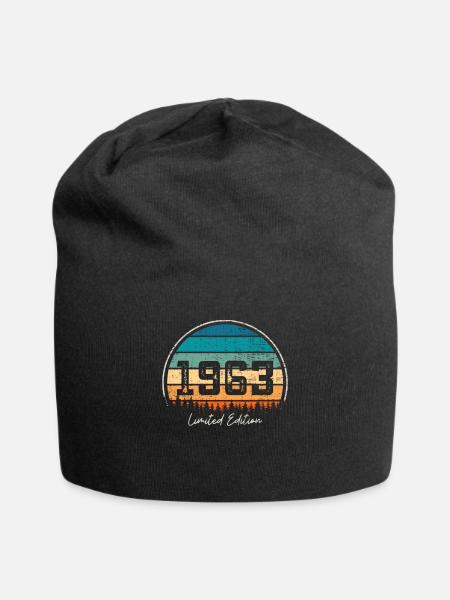 Vintage 1963 Limited Edition Retro - Jersey Beanie - black