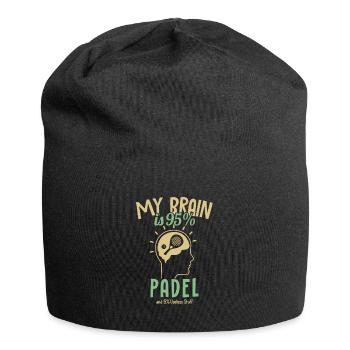 My Brain is 95% Padel Padel Tennis Platform - Jersey Beanie - black - Front