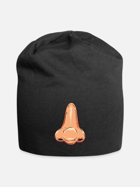 Nez - Bonnet en jersey - noir