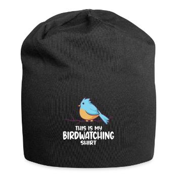 Bird Watching Orinthologist Birdwatching Gift - Jersey Beanie - black - Front