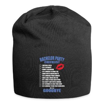 Bachelor Party Checklist - Jersey Beanie - black - Front