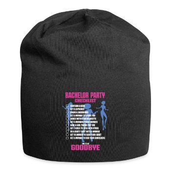 Bachelor Party Checklist - Jersey Beanie - black - Front