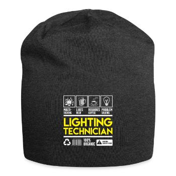 Techniciens de lumière - Bonnet en jersey - charbon - Devant