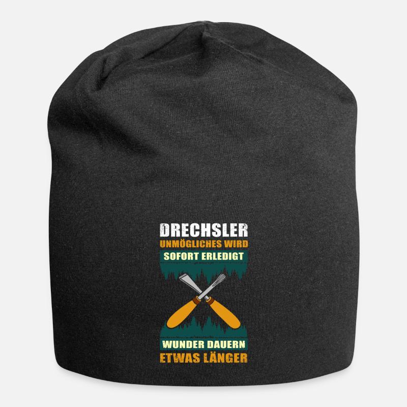 Drechsler Drechseln Drechslermeister Geschenk - Jersey-Beanie - Schwarz