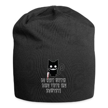 Du bist lustig, dich töte ich zuletzt - Lustiger - Jersey-Beanie - Schwarz - Vorne