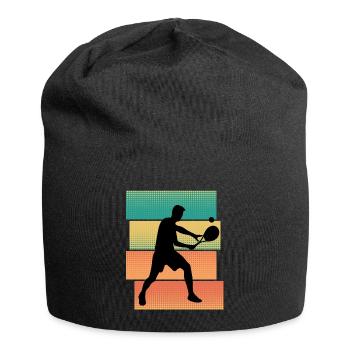 Tennis tennis de tennis cadeau tennis de tennis tournoi de tennis - Bonnet en jersey - noir - Devant