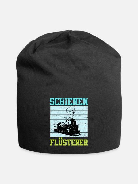 Modelleisenbahn Modellbauer Spruch Gleise - Jersey-Beanie - Schwarz