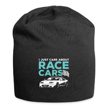 Voiture de course - Bonnet en jersey - noir - Devant