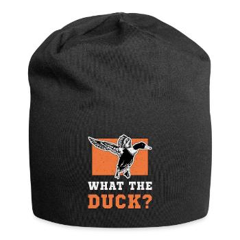 Bird Watching What The Duck Vintage Bird Watcher - Jersey Beanie - black - Front