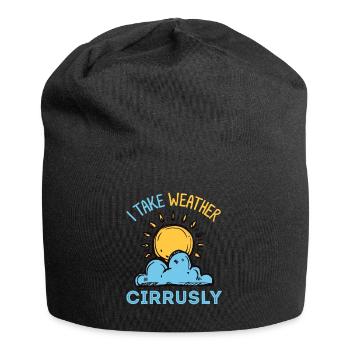 Meteorologie, Meteorologie Verfolger, Sturmjäger, - Jersey-Beanie - Schwarz - Vorne