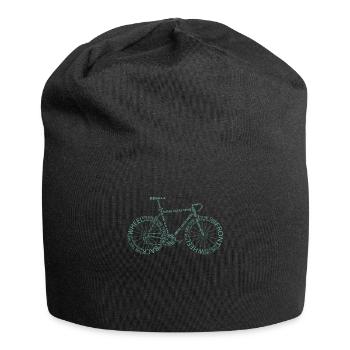 Fahrrad Anatomie Blau Bauteile Rennrad Radfahrer - Jersey Beanie - black - Front