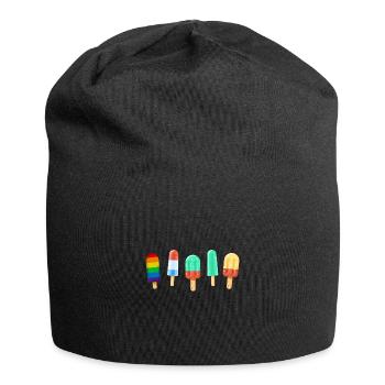 Gay Regenbogen Eis Gay Pride Homosexuel - Jersey-Beanie - Schwarz - Vorne