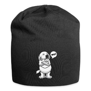 Chien de Montagne des Pyrénées Chien Pyrénéen - Bonnet en jersey - noir - Devant