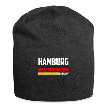 Hamburg Heimatstadt Deutschland - Jersey Beanie - charcoal grey - Front