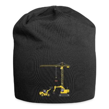 Pellets de dragage Chantier Métiers Cadeaux Construction - Bonnet en jersey - noir - Devant