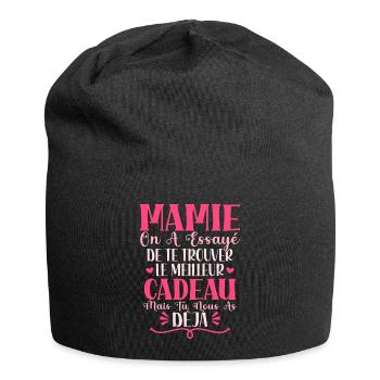 Meilleure Mamie Cadeau Grand Mère Original - Bonnet en jersey - noir - Devant