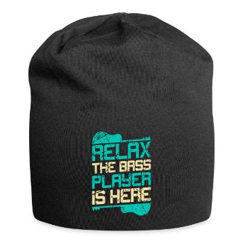 Bass Gitarrist Bassist Bass Spieler - Jersey-Beanie - Schwarz - Vorne