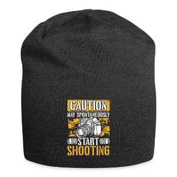 Photographer Humor Camera Lense Photography - Jersey-Beanie - Anthrazit - Vorne