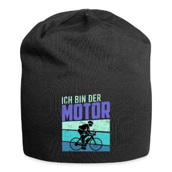Vélo cadeau hommes drôle sort drôle roue - Bonnet en jersey - noir - Devant
