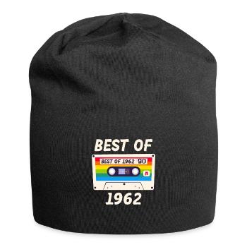 Best of 1962 Rétro Vintage Music Cassette Mixtape - Bonnet en jersey - noir - Devant