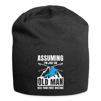 Ski Tshirt Apres Saut à ski hiver Neige Skilift - Bonnet en jersey - noir - Devant
