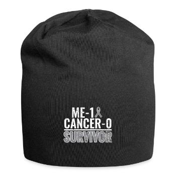Gehirntumor Hirntumor Krebs Survivor Chemo Krebs - Jersey-Beanie - Schwarz - Vorne