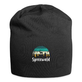 Spreewald Brandenburg Wald Wandern Geschenkidee - Jersey-Beanie - Schwarz - Vorne