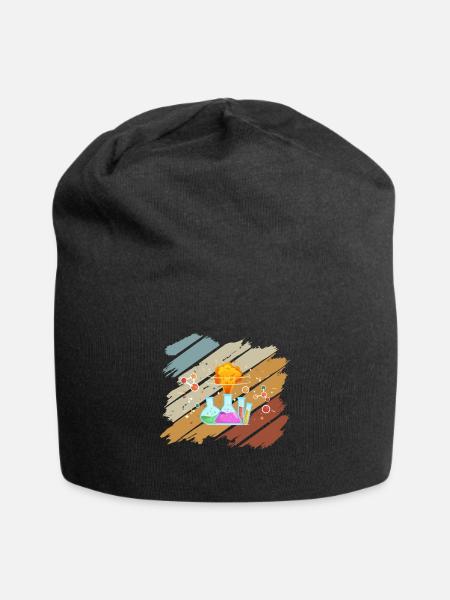 Chemie - Jersey-Beanie - Schwarz