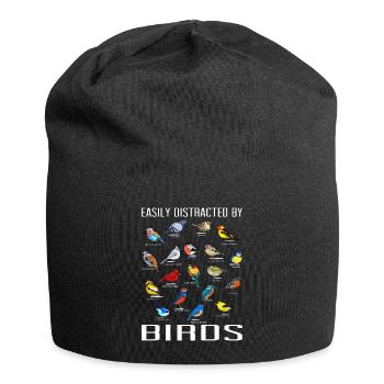 Bird Watching Orinthologist Birdwatching Gift - Jersey Beanie - black - Front