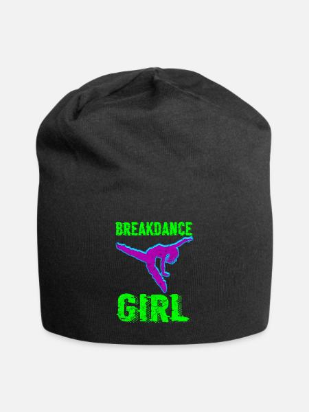 Break dance fille danseuse - Bonnet en jersey - noir