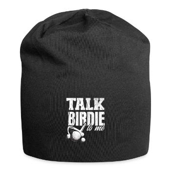 Golf Talk Birdie To Me - Jersey Beanie - black - Front