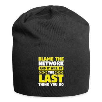 Network Engineer Blame the Network Computer - Jersey Beanie - black - Front
