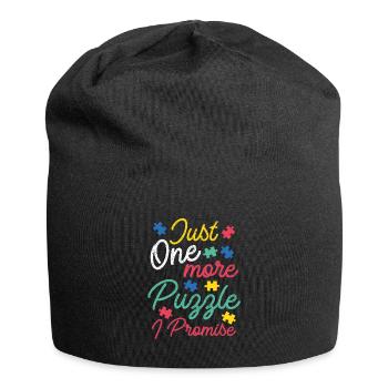 Puzzle Lover Just one more Puzzle I Promise - Bonnet en jersey - noir - Devant