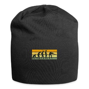 Snooker Billard Evolution Affe Mensch 8-Ball - Jersey-Beanie - Schwarz - Vorne