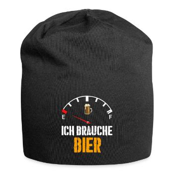 Lustig JGA Bier Mythos Biermarke Beer Malle Spruch - Jersey-Beanie - Schwarz - Vorne