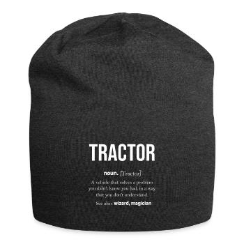 Tracteur - Bonnet en jersey - charbon - Devant