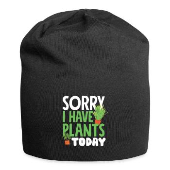 Indoor Plants Greenhouse Gardening Sorry I - Jersey Beanie - black - Front