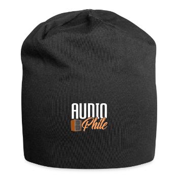 Audiophil Audio Musik Analog Hifi Geschenk - Jersey-Beanie - Schwarz - Vorne