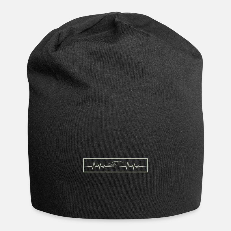 Auto - Jersey-Beanie - Schwarz