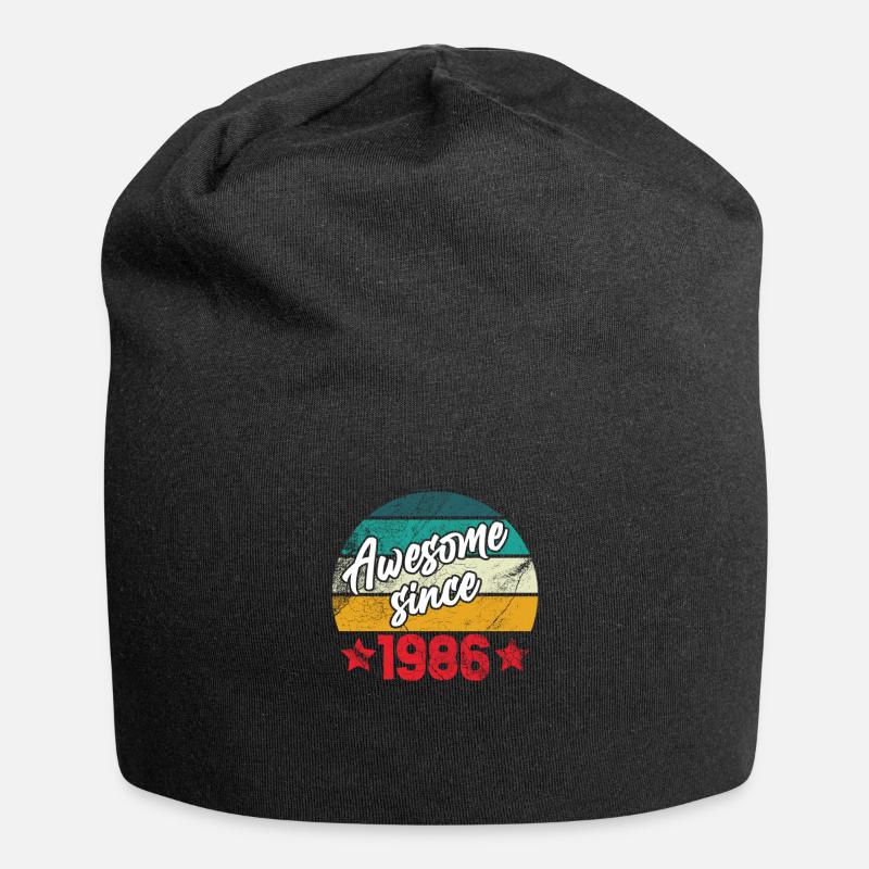 Awesome since 1986, Legend since 1986 - Jersey-Beanie - Schwarz
