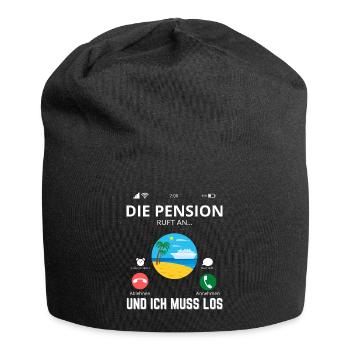 Pension Ruhestand Rente Verbeamtet - Jersey-Beanie - Schwarz - Vorne