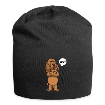 Sturer Basset Fauve de Bretagne Chien - Bonnet en jersey - noir - Devant
