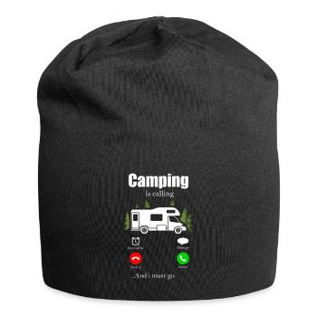 Camping - Jersey-Beanie - Schwarz - Vorne