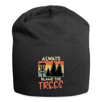 Disc Golf Spruch Discgolf Vintage Retro - Jersey-Beanie - Schwarz - Vorne