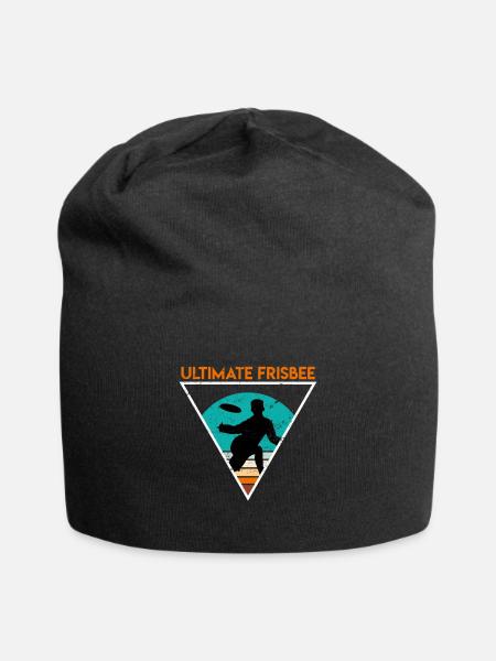 Retro Ultimate Frisbee - Jersey-Beanie - Schwarz