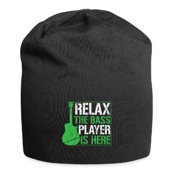 Bass guitariste bassiste bass joueur - Bonnet en jersey - noir - Devant