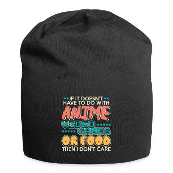 Otaku Anime Otaku anime hoodies - Jersey Beanie - black - Front