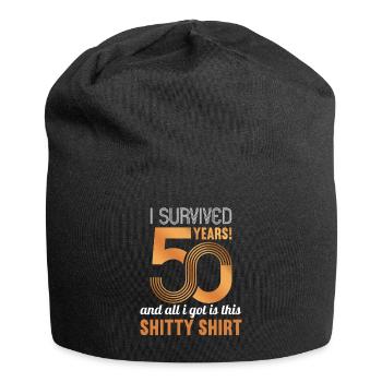 50 ans 50 ans, 50 ans, chemise - Bonnet en jersey - noir - Devant