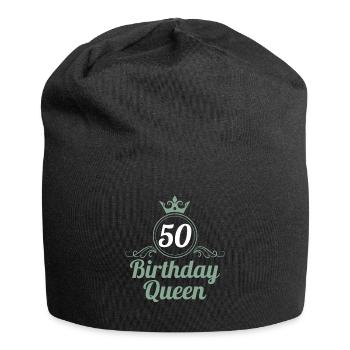 50e anniversaire 50 ans 50 années 50 Birthday Queen - Bonnet en jersey - noir - Devant