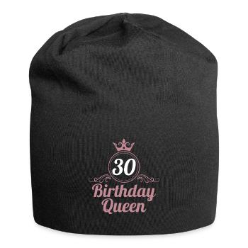 30. Geburtstag 30 Jahre 30er Birthday Queen - Jersey-Beanie - Schwarz - Vorne